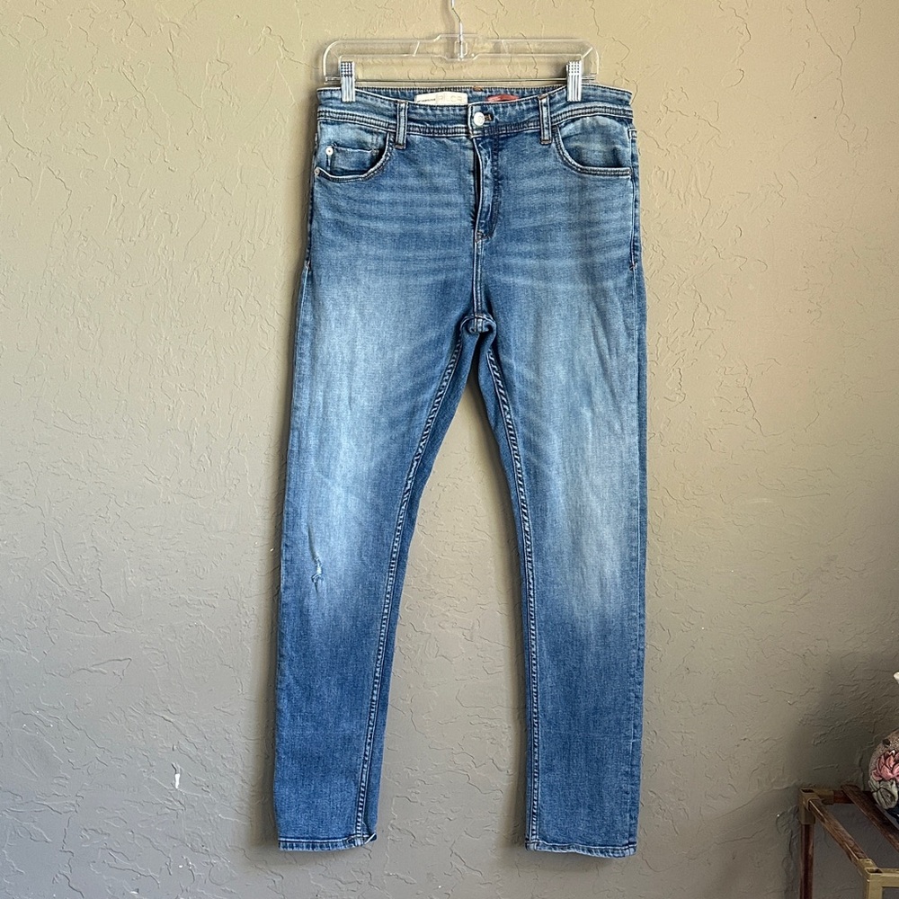 Anthropologie Pilcro, slim straight leg Jean size 29 women’s Jean‎ satin cuff